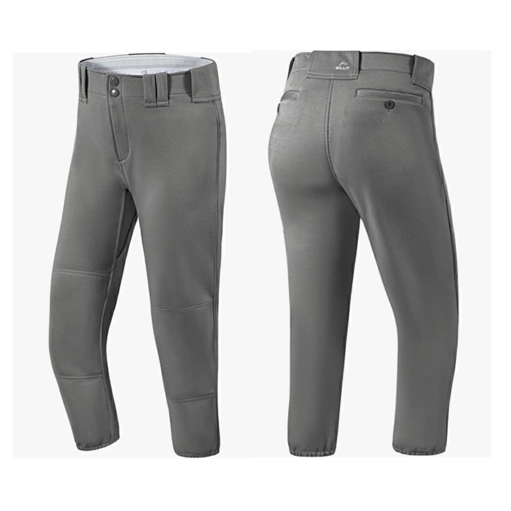 Willit Women's Softball Pants Belted Low Rise Fastpitch Pants